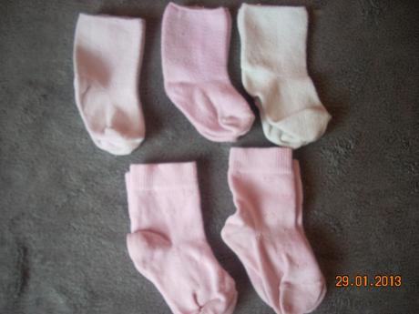 Ponožtičky od narodenia 10párov, 17