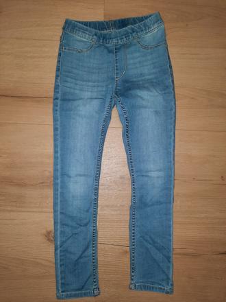 Slim riflove leginky, denim,128