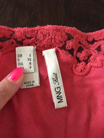 Romanticka bluzka/tunika, mango,s