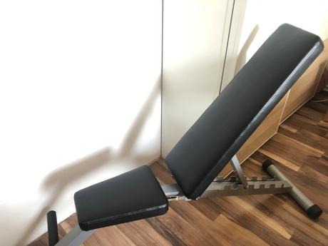 Posilovací set lavica + činky, 