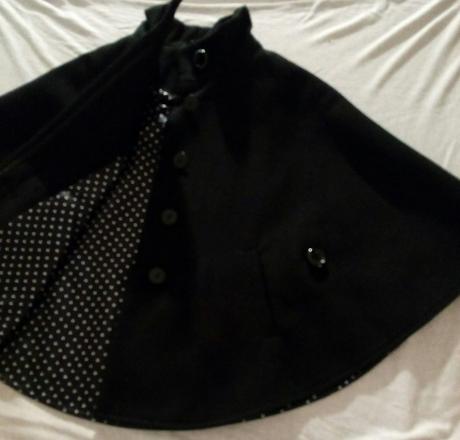 Čierne flausove paleto, next,104