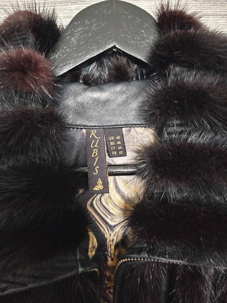 Luxusna bunda z pravej norky, m