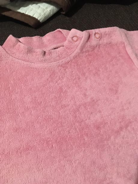 Ružová mikina, pulover 6-12 mes, 74