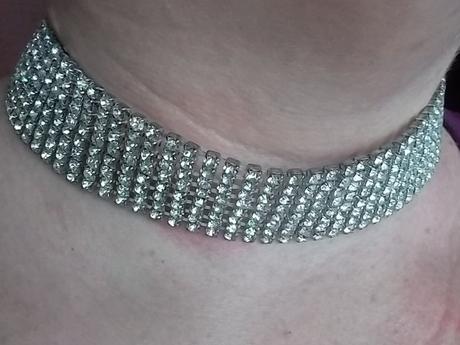 Štrasový golier, náhrdelník,