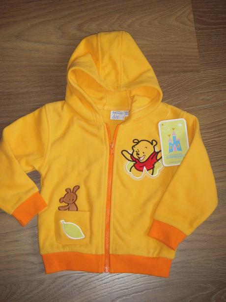 Flísová mikina s mackom pu, disney,86