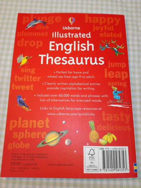 Usborne illustrated english thesaurus nau21, 