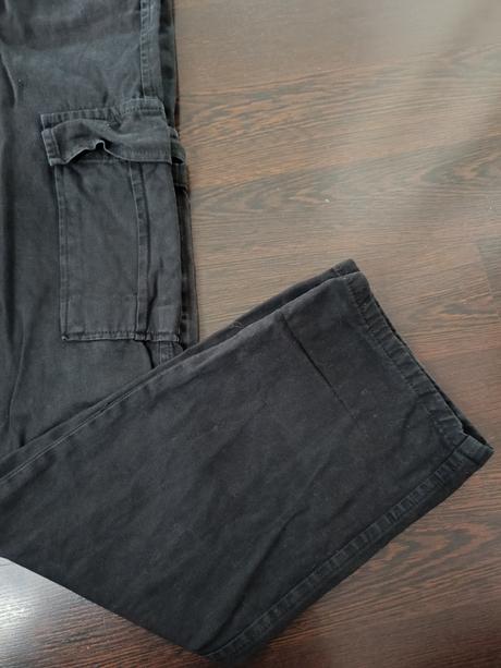 Str dámske čierne široké nohavice, xs