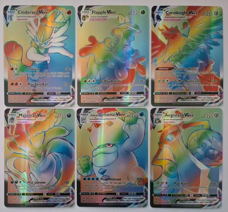 Pokémon karty rainbow (17 ks), 