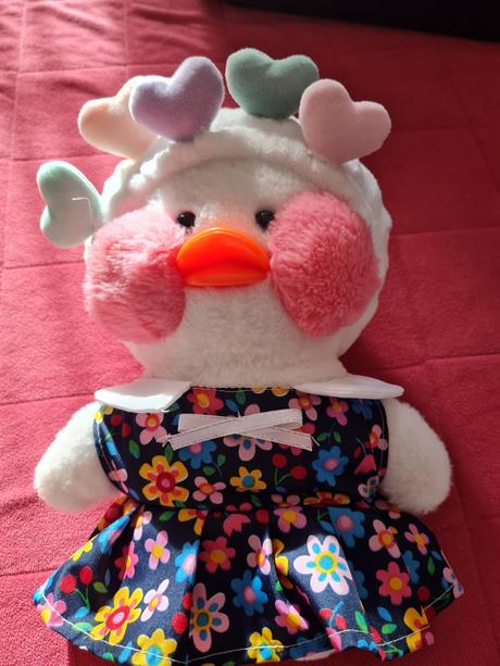 Plysova kačica s oblecenim, 