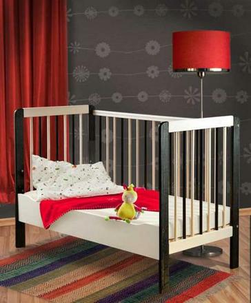 Drevená postielka zebra 2v1, šírka (cm): 60,dĺžka (cm): 120