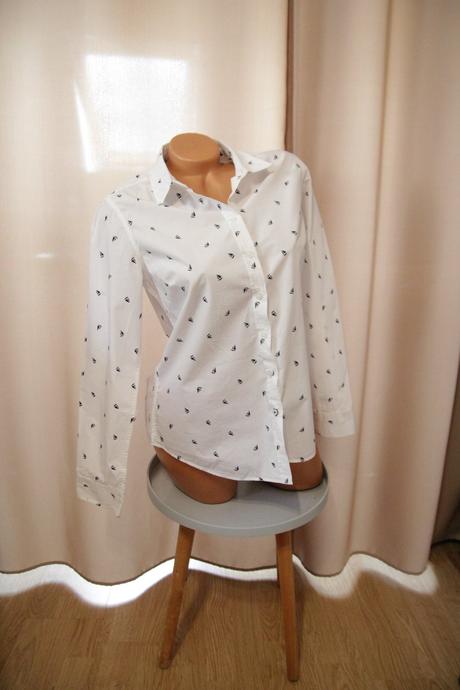 Biela bavlnená košeľa, m, m