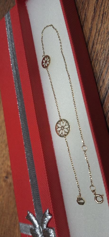 Zlata retiazka náramok na nohu au zlatnictvo, 