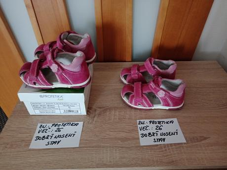 Dievčenské sandále zn.protetika veľ.26, protetika,26