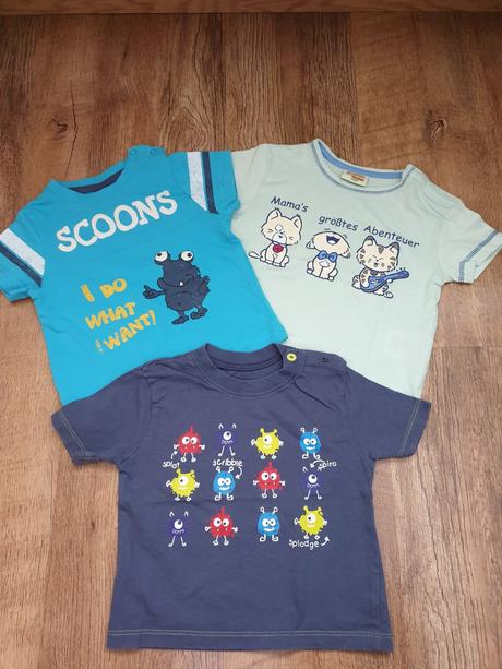 3ks tričko s krátkym rukávom, impidimpi,74