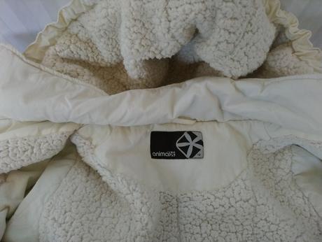 Dámska zimní krémová bunda, animal, animal,l