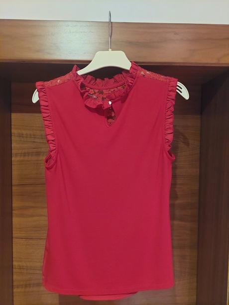 Červená blúzka, orsay,s