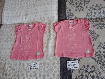 Dievčenské tričká zn.gelati veľ.80, 80