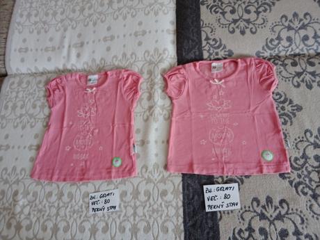 Dievčenské tričká zn.gelati veľ.80, 80