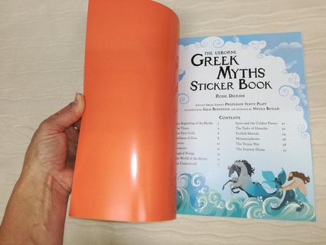 Usborne greek myths sticker book njul18,
