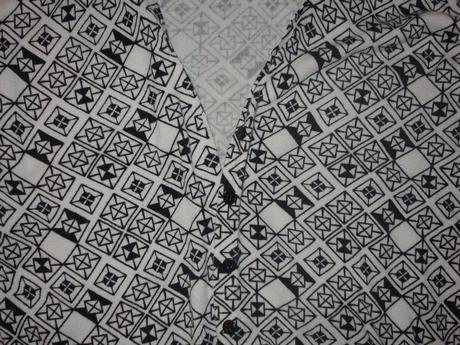 Bielo cerny svetrik, h&m,m