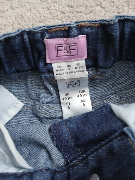 Riflová sukňa s vnútornym sťahovaním, f&f,110