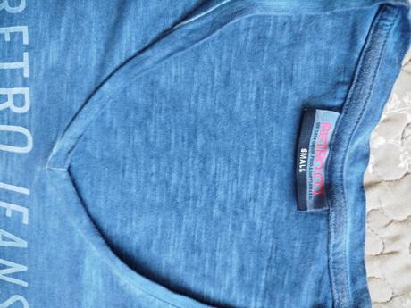 Retro jeans tričko, s