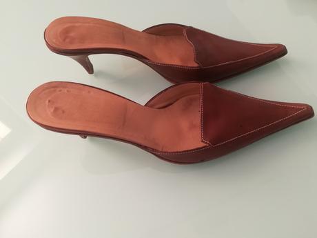 Talianske kožené šľapky, topánky, 39