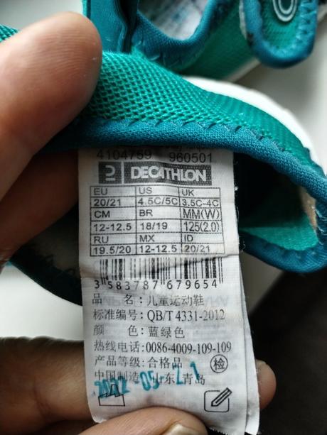 Topanky do vody 20 / 21, decathlon,20