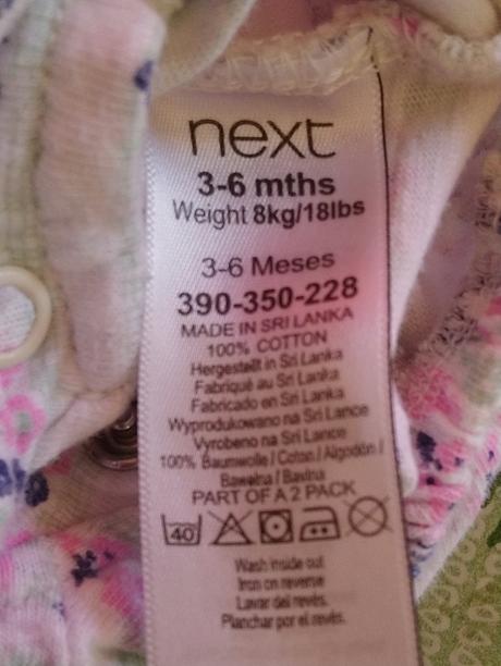 Opalovačky s ružovo modrým vzorom, next, 62-68 cm, next,68