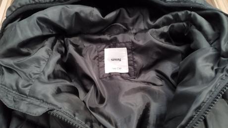 Čierny prechodný kabát 146, sinsay,146