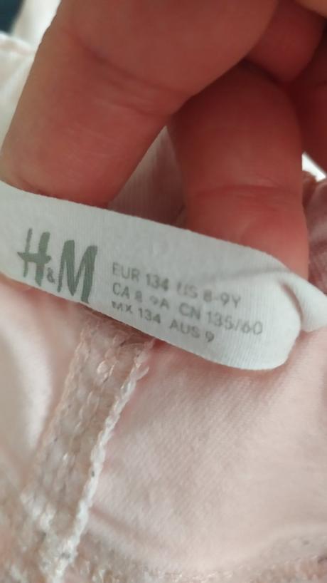 9. balíček nohavic 134, h&m,134