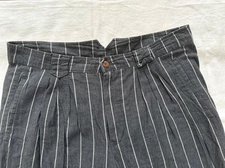 Vintage prúžkované nohavice hausser romano, m