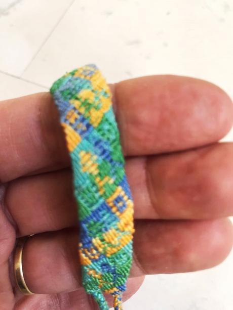 Tkané etno náramky - sada 15 ks, 