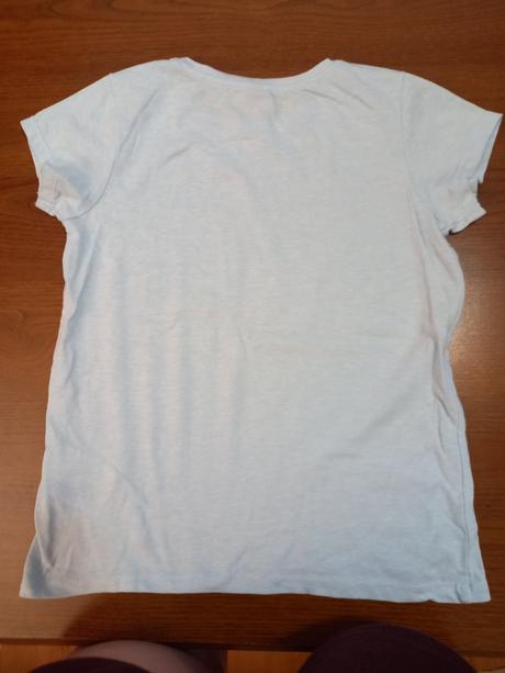 Modré tričko s nápisom, dopodopo,128