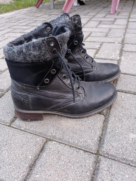 Kožené topánky, deichmann,36