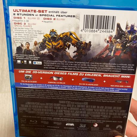 Transformers limitovaná 3d edícia film,