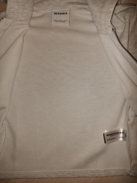 Jemná crop mikina na zips z modalovej zmesi, bershka,xs