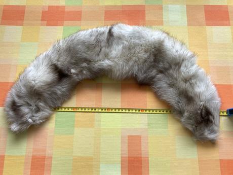 Kožušinový golier z prirodnej modrej líšky,