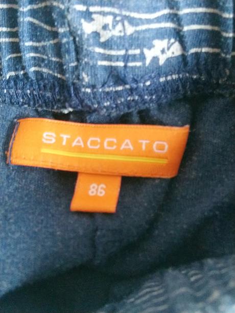 Chlapčenské modré kraťasy, vzor, staccato, 80-86, staccato,86