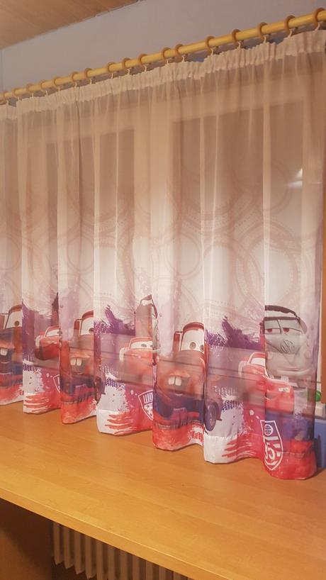 Detská záclona s autíčkami, 