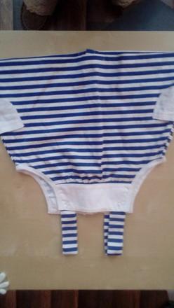 Námornícke šaty s čiapkou, 68