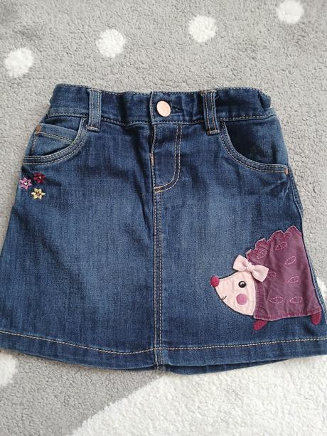 Riflová sukňa s vnútornym sťahovaním, f&f,110