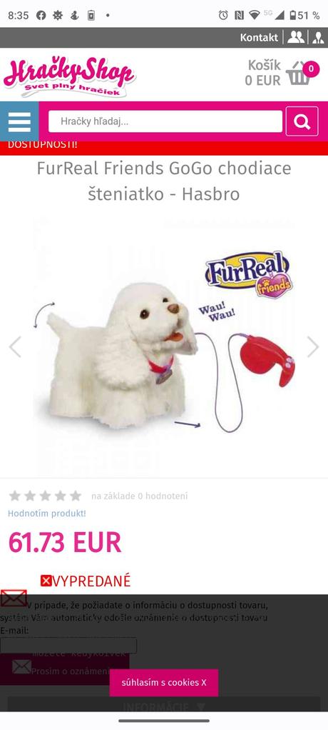 Chodiaci pes furreal, 
