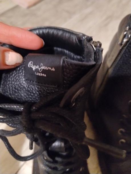 Kožené čižmy pepe jeans, pepe jeans,38