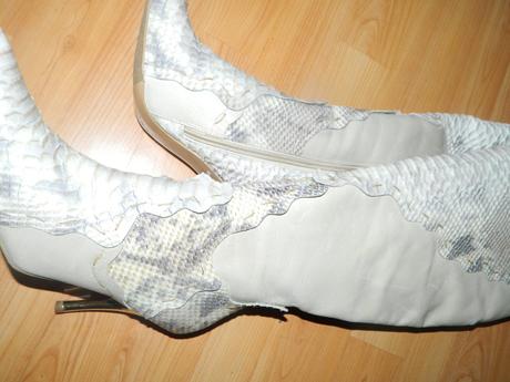 Čižmy imitacia hadej kože, 37