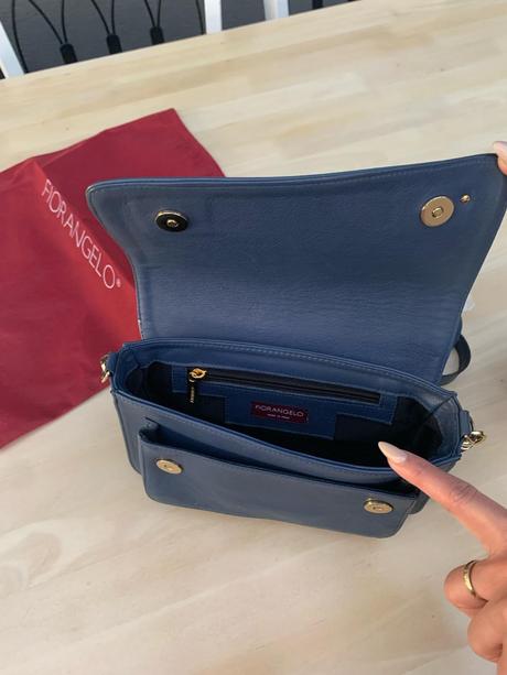 Kožená kabelka talianskej značky  fiorangelo, fiorangelo