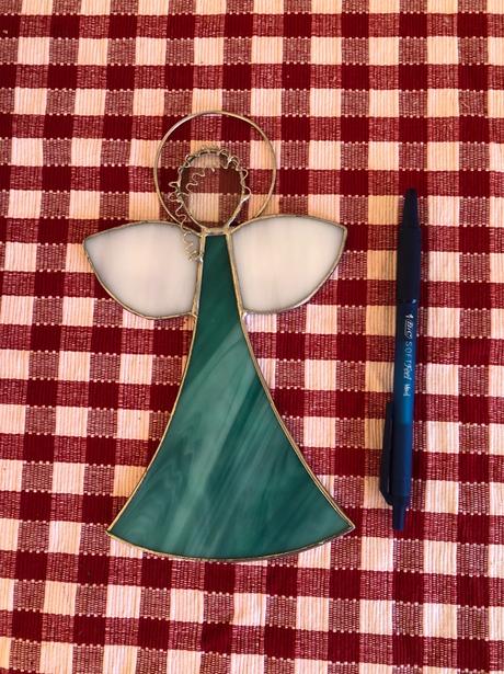 Vitrážový tiffany handmade anjel, 