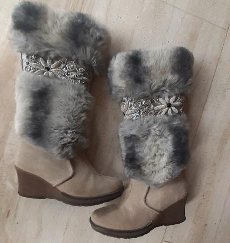 Kožušinové čižmy 37, tamaris,37