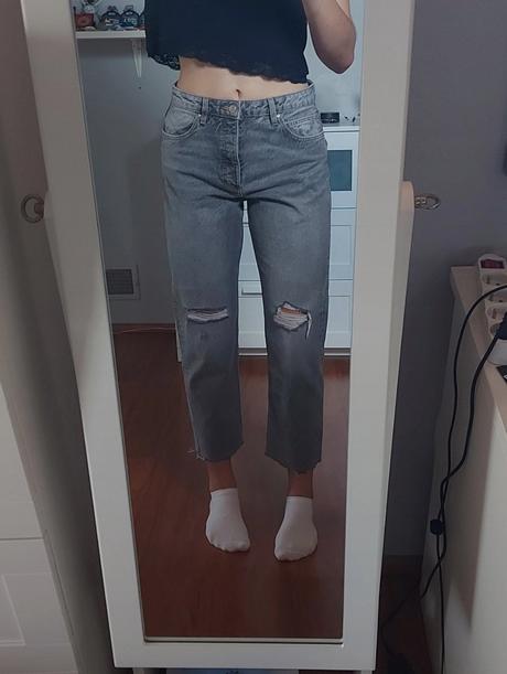 Cropped leg rifle, sinsay,l