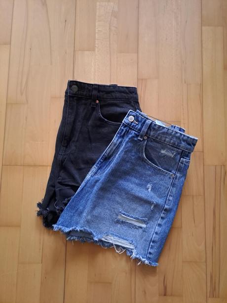 Riflove sortky s vysokym pasom, sinsay,m